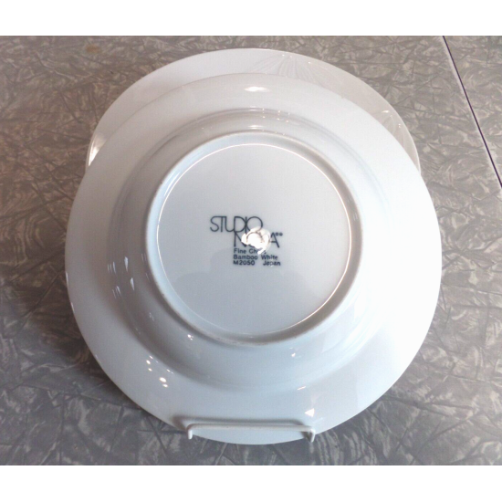 STUDIO NOVA M 2050 "WHITE BAMBOO" FINE CHINA 4 PC. RIMMED SOUP/CONSOMME BOWL SET