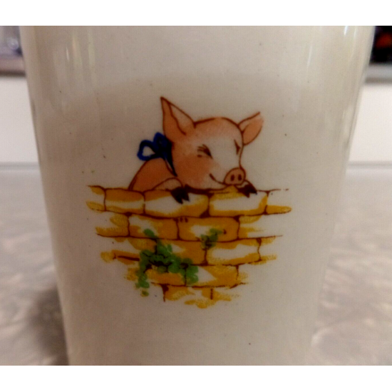 MIDWINTER BURSLEM ENGLAND " PIGGIES HOUSE" by PEGGY GIBBONS CHILDS DRINK CUP