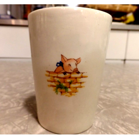 MIDWINTER BURSLEM ENGLAND " PIGGIES HOUSE" by PEGGY GIBBONS CHILDS DRINK CUP