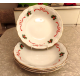 LBRZYCH POLAND FINE CHINA 5 PC BASKET of CHEER SOUP/SALAD BOWL SET