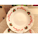 LBRZYCH POLAND FINE CHINA 5 PC BASKET of CHEER SOUP/SALAD BOWL SET