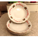 LBRZYCH POLAND FINE CHINA 5 PC BASKET of CHEER SOUP/SALAD BOWL SET