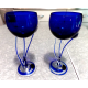 KROSNO JOZEFINA POLAND HAND BLOWN JELLYFISH ART GLASS BUD VASE/ WINE GLASS SET