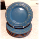PIER1 IMPORTS "TUNISIA" SCROLL PATTERN 5 PC. LUNCH PLATE SET