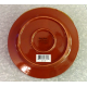 FLEUR de PARADIS for LIVING QUARTERS 4 PC. ROUND HIBISCUS DINNER PLATE SET