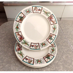 MIKASA ULTIMA + SUPER STRONG "CHRISTMAS WISH" 4 PC. DINNER PLATE SET HK713