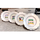 VINTAGE 1981 VANDOR FARM COUNTRY COLLECTION PELZMAN 4 PC. LUNCHEON PLATE SET