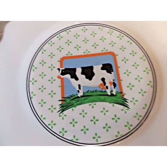 VINTAGE 1981 VANDOR FARM COUNTRY COLLECTION PELZMAN 4 PC. LUNCHEON PLATE SET