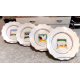 VINTAGE 1981 VANDOR FARM COUNTRY COLLECTION PELZMAN 4 PC. LUNCHEON PLATE SET