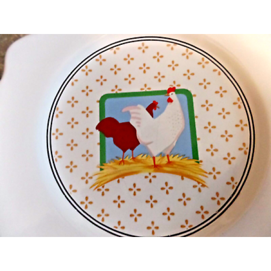 VINTAGE 1981 VANDOR FARM COUNTRY COLLECTION PELZMAN 4 PC. LUNCHEON PLATE SET