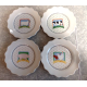 VINTAGE 1981 VANDOR FARM COUNTRY COLLECTION PELZMAN 4 PC. LUNCHEON PLATE SET
