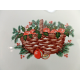 LBRZYCH POLAND FINE CHINA 3 PC "BASKET of CHEER" DINNER PLATE SET