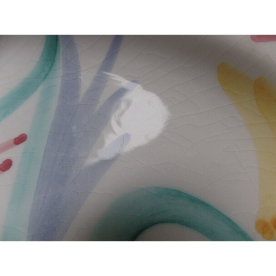 VIETRI ITALY 5PC. 1986 HANDMADE & PAINTED DINNERWARE SET in the "COLORE" PATTERN