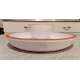 VERY RARE 2 PC. DANSK PORTUGAL X-LARGE CHIP/VEGETABLE DIP SET W/TERRA COTTA EDGE