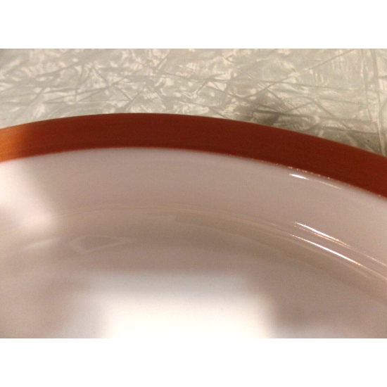 VERY RARE 2 PC. DANSK PORTUGAL X-LARGE CHIP/VEGETABLE DIP SET W/TERRA COTTA EDGE