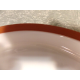 VERY RARE 2 PC. DANSK PORTUGAL X-LARGE CHIP/VEGETABLE DIP SET W/TERRA COTTA EDGE