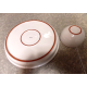 VERY RARE 2 PC. DANSK PORTUGAL X-LARGE CHIP/VEGETABLE DIP SET W/TERRA COTTA EDGE