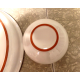 VERY RARE 2 PC. DANSK PORTUGAL X-LARGE CHIP/VEGETABLE DIP SET W/TERRA COTTA EDGE