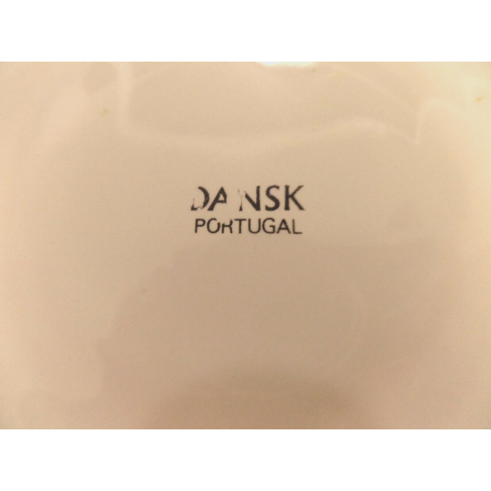 VERY RARE 2 PC. DANSK PORTUGAL X-LARGE CHIP/VEGETABLE DIP SET W/TERRA COTTA EDGE