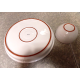 VERY RARE 2 PC. DANSK PORTUGAL X-LARGE CHIP/VEGETABLE DIP SET W/TERRA COTTA EDGE