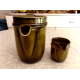 RARE OESLAUER MANUFAKTUR BAVARIA GOEBEL GREEN 2 TONE TEAPOT & CREAMER SET