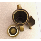 RARE OESLAUER MANUFAKTUR BAVARIA GOEBEL GREEN 2 TONE TEAPOT & CREAMER SET