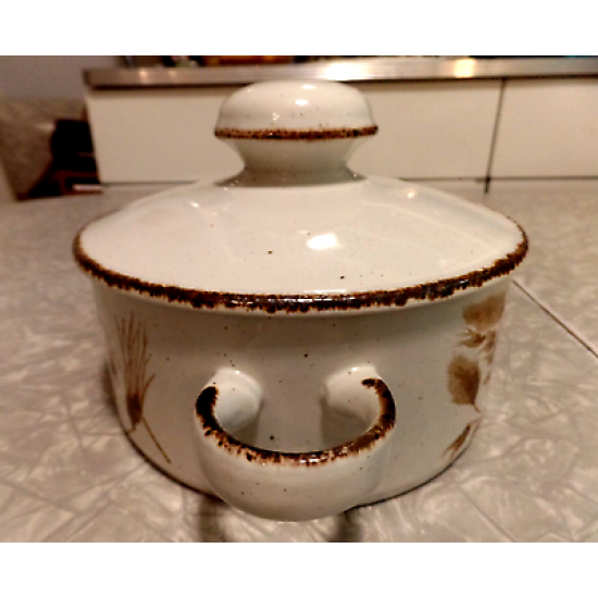WEDGWOOD ENGLAND MIDWINTER STONEHENGE "WILD OATS"  1 1/2 QT CASSEROLE DISH & LID