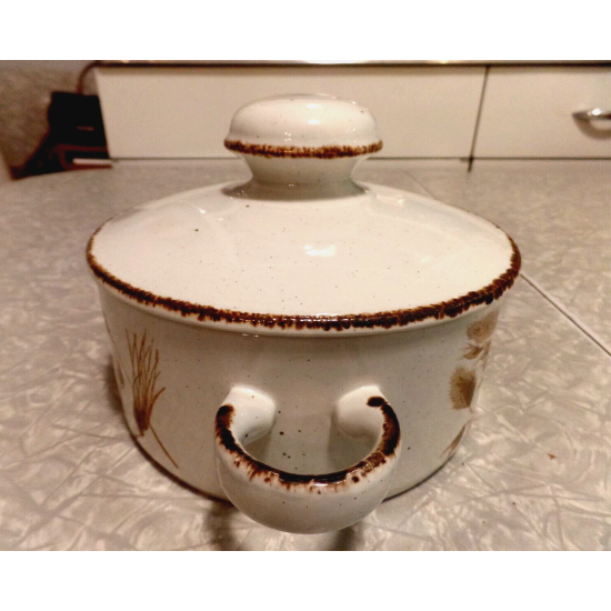 WEDGWOOD ENGLAND MIDWINTER STONEHENGE "WILD OATS"  1 1/2 QT CASSEROLE DISH & LID