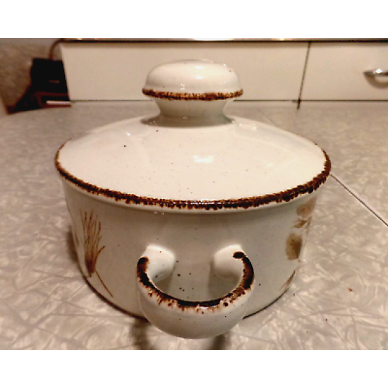 WEDGWOOD ENGLAND MIDWINTER STONEHENGE "WILD OATS"  1 1/2 QT CASSEROLE DISH & LID