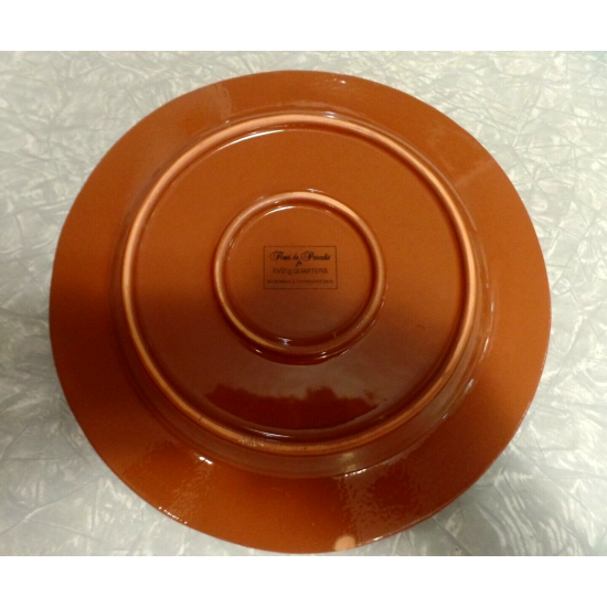 "FLEUR de PARADIS" for LIVING QUARTERS ROUND HIBISCUS DINNER PLATE