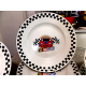 OFFICIAL "NASCAR" VICTORY RACING 11 PC. DINNERWARE SET by GIBSON "2002"