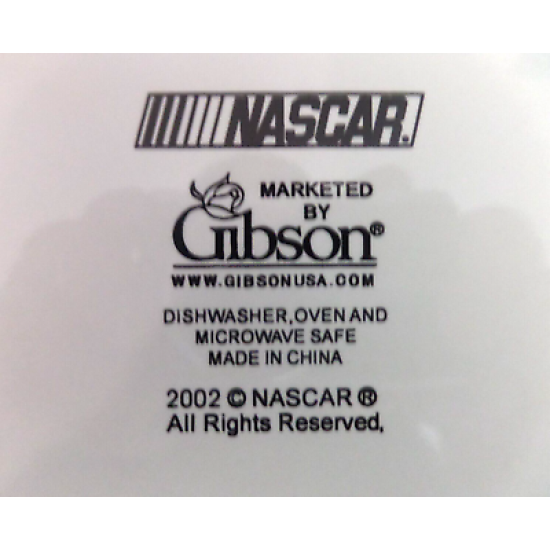 OFFICIAL "NASCAR" VICTORY RACING 11 PC. DINNERWARE SET by GIBSON "2002"