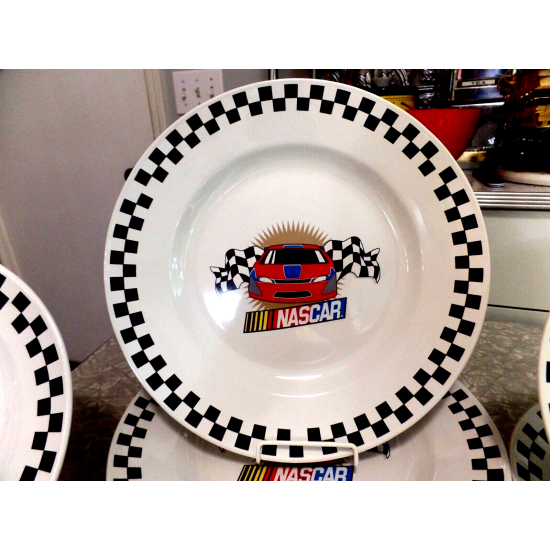OFFICIAL "NASCAR" VICTORY RACING 11 PC. DINNERWARE SET by GIBSON "2002"