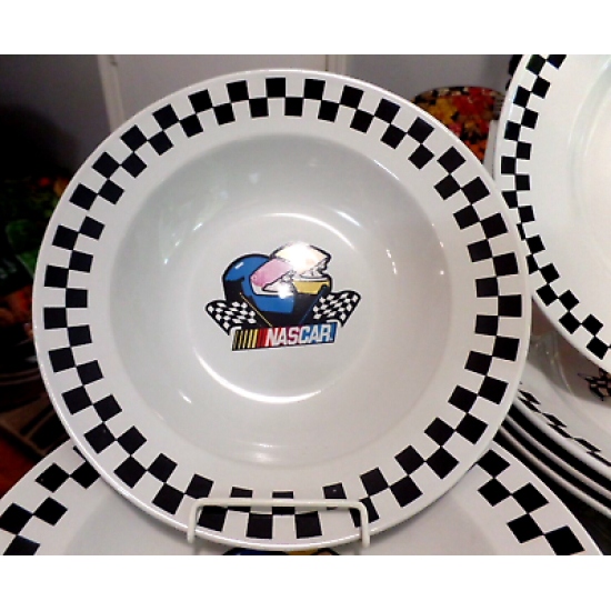 OFFICIAL "NASCAR" VICTORY RACING 11 PC. DINNERWARE SET by GIBSON "2002"