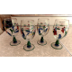 LENOX "POPPIES on BLUE" PATTERN 4 PC. HAND PAINTED ICED TEA/WATER GOBLET SET