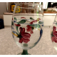 LENOX "POPPIES on BLUE" PATTERN 4 PC. HAND PAINTED ICED TEA/WATER GOBLET SET