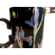 VINTAGE OTAGIRI JAPAN "BLUE IRIS" BLACK COFFEE/TEA MUG CUP