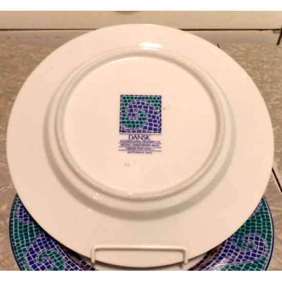 DANSK PORTUGAL MOSAIC WAVE PATTERN 9" SALAD/LUNCH PLATE