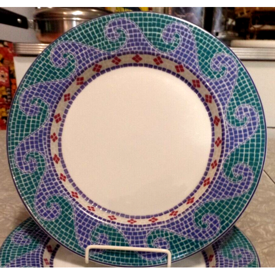 DANSK PORTUGAL MOSAIC WAVE PATTERN 9" SALAD/LUNCH PLATE
