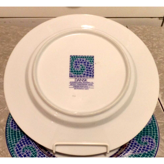 DANSK PORTUGAL MOSAIC WAVE PATTERN 9" SALAD/LUNCH PLATE
