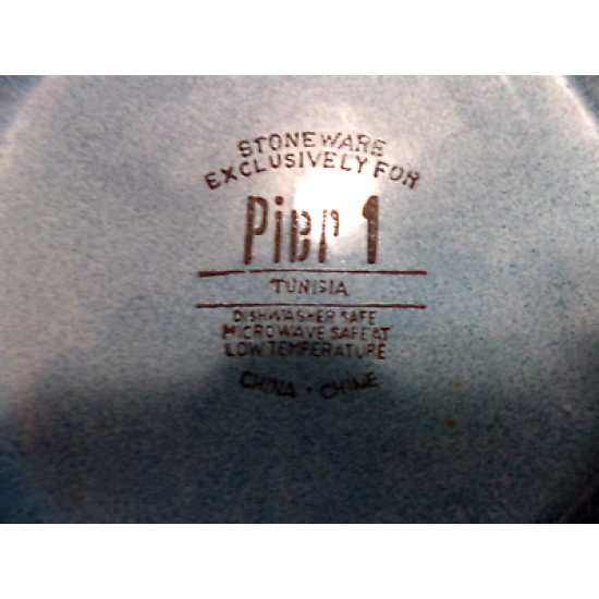 PIER1 IMPORTS "TUNISIA" SCROLL PATTERN 4 PC. LUNCH PLATE SET