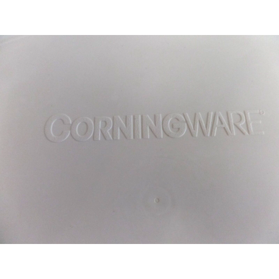 2 Pc. Corning 1.8L French White F-6-B Casserole Dish with Plastic Storage Lid