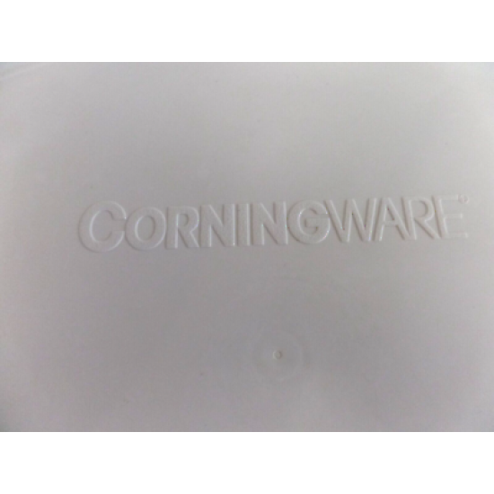 2 Pc. Corning 1.8L French White F-6-B Casserole Dish with Plastic Storage Lid
