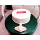 VINTAGE "1977" COLEMAN 2 GAL. GREEN AND WHITE COOLER JUG with SPIGOT & HANDLE