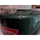 VINTAGE "1977" COLEMAN 2 GAL. GREEN AND WHITE COOLER JUG with SPIGOT & HANDLE