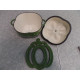 TECHNIQUE CAST IRON ENAMELWARE 1 1/2 QUART "BELL PEPPER" CASSEROLE DISH with LID
