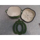 TECHNIQUE CAST IRON ENAMELWARE 1 1/2 QUART "BELL PEPPER" CASSEROLE DISH with LID