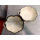 TECHNIQUE CAST IRON ENAMELWARE 2.5 QUART "GARLIC" SHAPED CASSEROLE DISH with LID