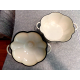 TECHNIQUE CAST IRON ENAMELWARE 2.5 QUART "GARLIC" SHAPED CASSEROLE DISH with LID