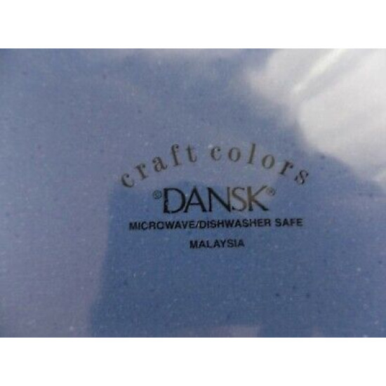 DANSK 16 PC. DINNERWARE SET in the "CRAFT COLORS" BLUEBERRY PATTERN